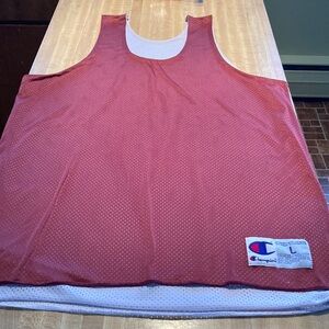 Vintage Champion Reversible Maroon and White Jersey Size Large